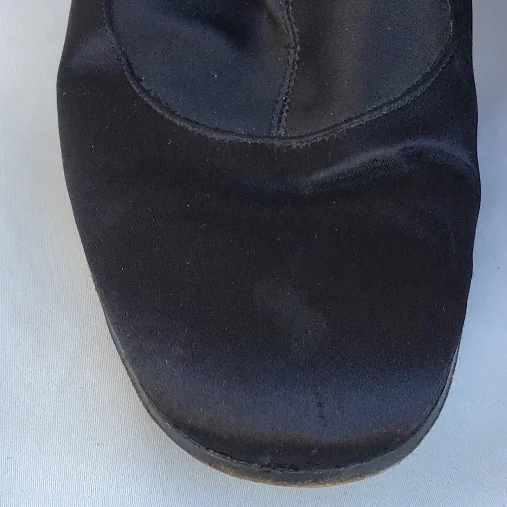 Halston Women’s Black Knee High Chunky Heel Boots Size 9M - Picture 5 of 14